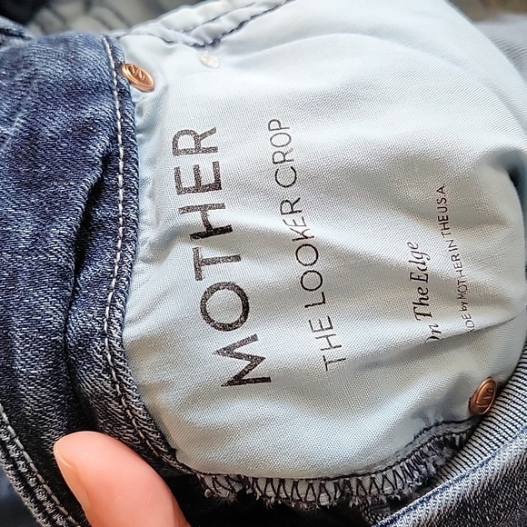 Mother The Looker Crop Jeans Size 27 - Picture 15 of 16